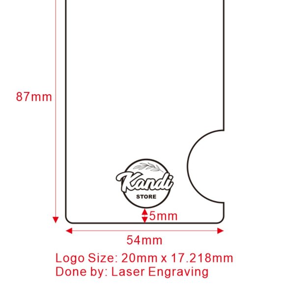 Kandi Store Wooden Minimalist RED Wallet for Men and Women - Slim Wallet - Picture 5 of 5